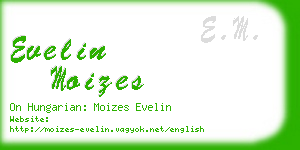 evelin moizes business card